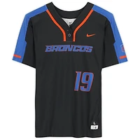 Boise State Broncos Team-Issued #19 Black Jersey from the Softball Program - Size L