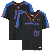 Boise State Broncos Team-Issued #19 Black Jersey from the Softball Program - Size L