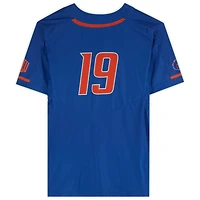 Maillot Royal #19 des Boise State Broncos émis par l'équipe du programme de softball - Taille L