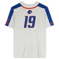 Boise State Broncos Team-Issued #19 White Jersey from the Softball Program - Size L