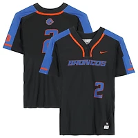 Maillot noir numéro des Boise State Broncos émis par l'équipe du programme de softball