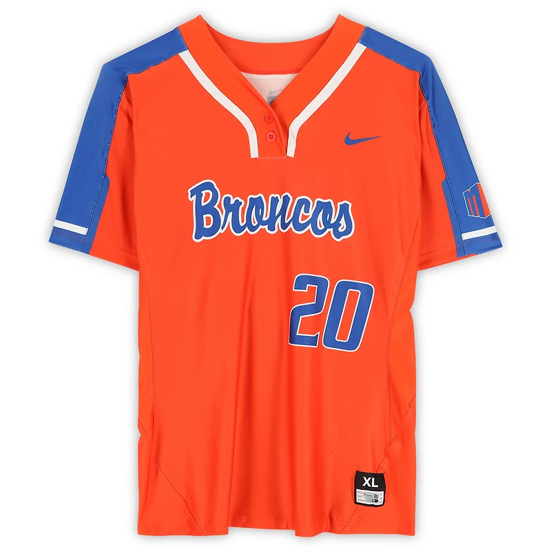 Boise State Broncos Team-Issued #20 Jersey from the Softball Program
