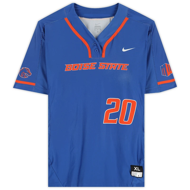 Boise State Broncos Team-Issued #20 Royal Jersey from the Softball Program - Size XL