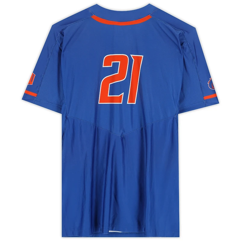 Boise State Broncos Team-Issued #21 Royal Jersey from the Softball Program - Size XL