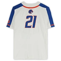 Maillot blanc n° émis par l'équipe des Boise State Broncos du programme de softball