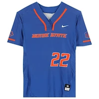 Boise State Broncos Team-Issued #22 Royal Jersey from the Softball Program - Size M