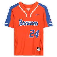 Boise State Broncos Team-Issued #24 Orange Jersey from the Softball Program - Size M