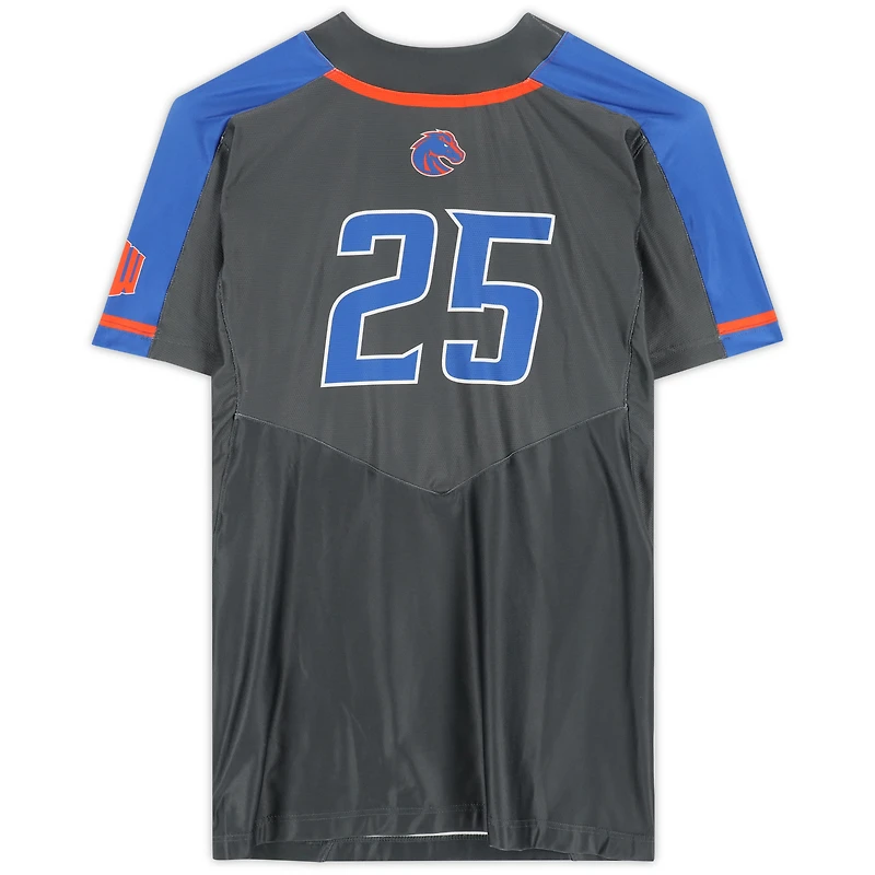 Boise State Broncos Team-Issued #25 Gray Jersey from the Softball Program
