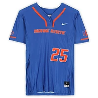 Boise State Broncos Team-Issued #25 Royal Jersey from the Softball Program
