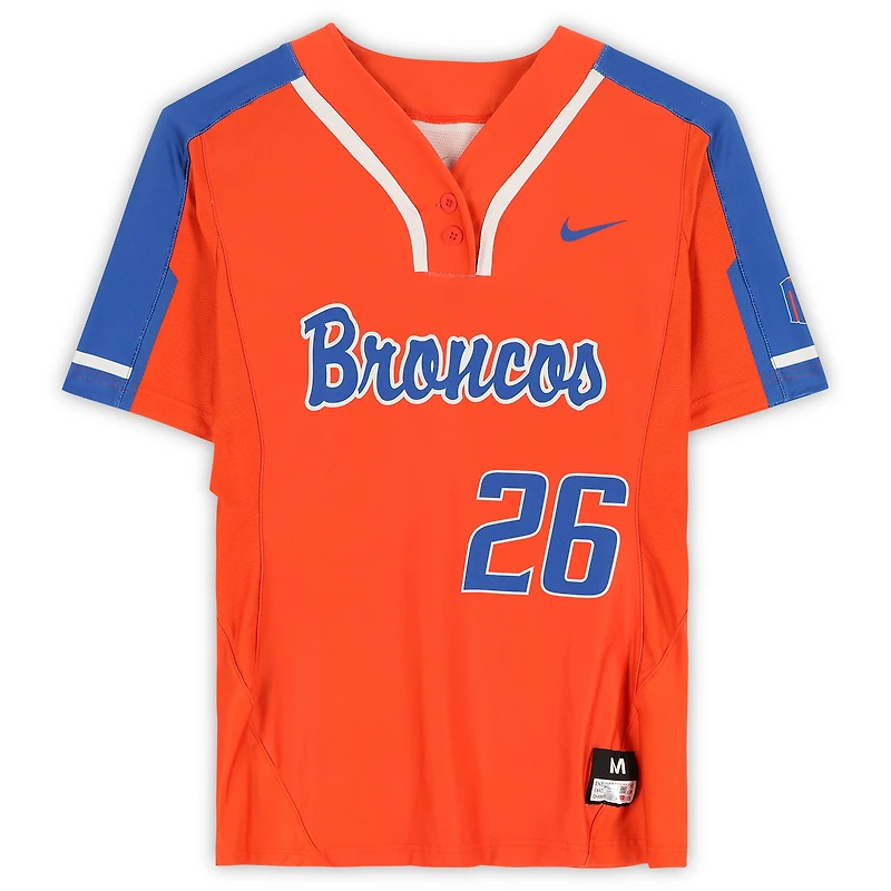 Boise State Broncos Team-Issued #26 Jersey from the Softball Program