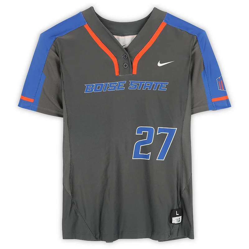 Boise State Broncos Team-Issued #27 Jersey from the Softball Program