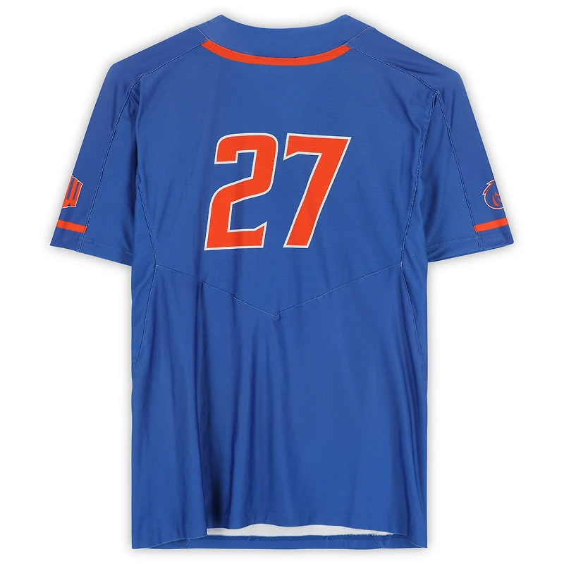 Boise State Broncos Team-Issued #27 Royal Jersey from the Softball Program - Size L