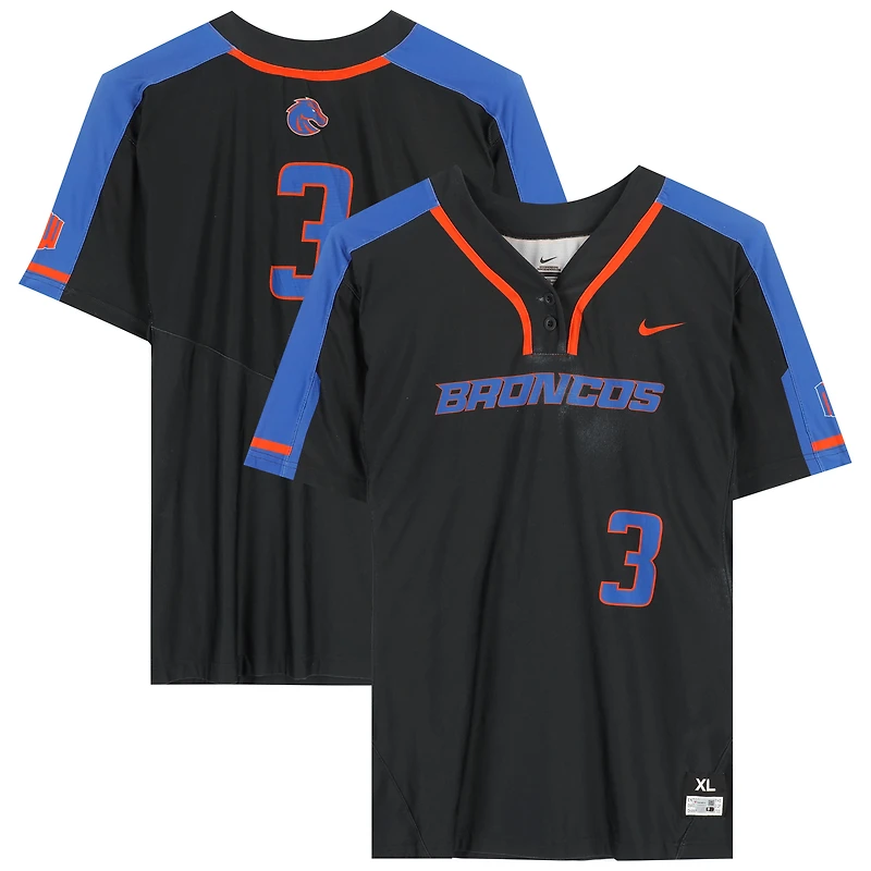 Boise State Broncos Team-Issued #3 Jersey from the Softball Program