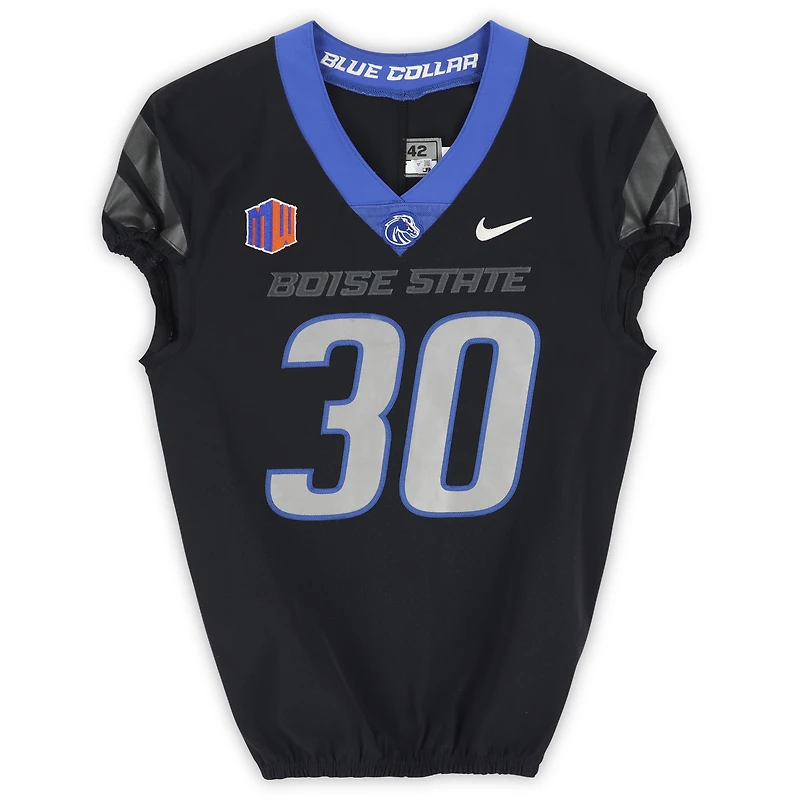 Maillot noir numéro 30 des Broncos de Boise State, taille 42, UNS TI, V106832, 45881, AUTGMUJER TICOJR2668, numéro 57
