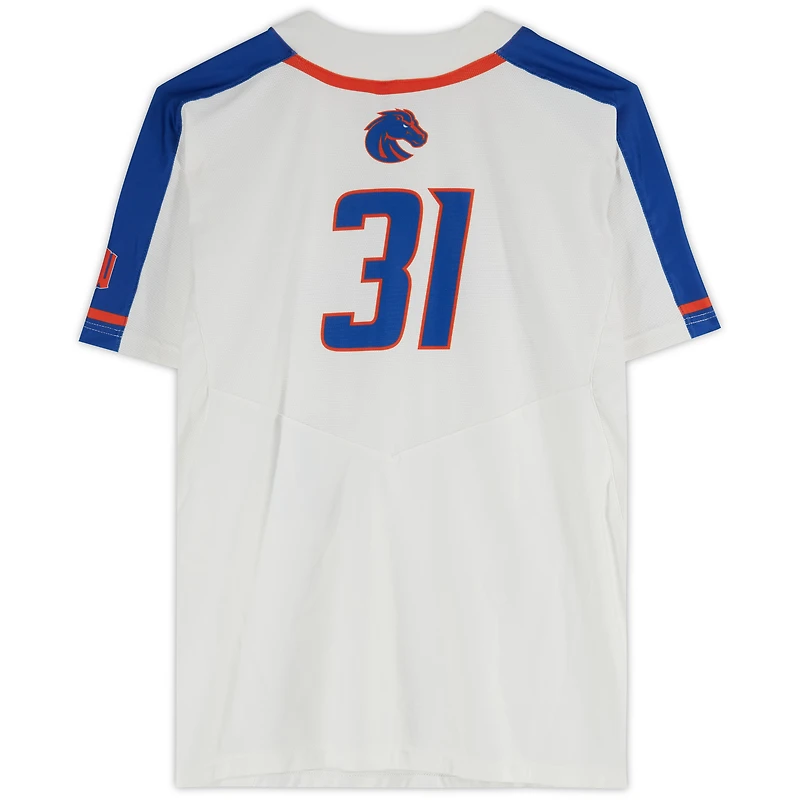 Boise State Broncos Team-Issued #31 White Jersey from the Softball Program - Size XL
