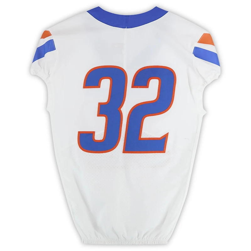 Boise State Broncos Team-Issued #32 White Nike Jersey from the Football Program - Size 40