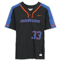 Boise State Broncos Team-Issued #33 Black Jersey from the Softball Program - Size L