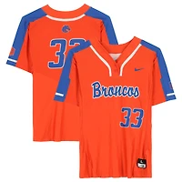 Boise State Broncos Team-Issued #33 Orange Jersey from the Softball Program - Size L