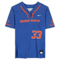 Boise State Broncos Team-Issued #33 Royal Jersey from the Softball Program - Size L