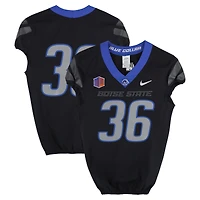Boise State Broncos Team-Issued #36 Black Nike Jersey from the Football Program - Size 38
