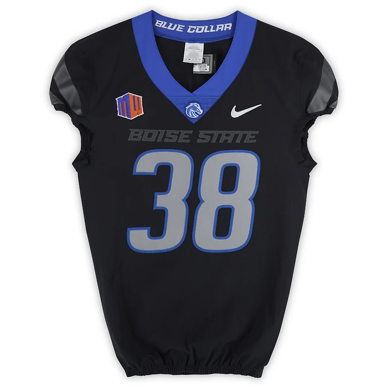 Boise State Broncos Team-Issued #38 Black Nike Jersey from the Football Program - Size 40