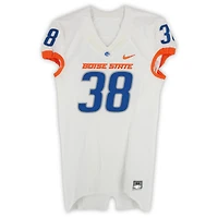 Boise State Broncos Team-Issued #38 White Nike Jersey from the 2015-23 NCAA Football Seasons - Size 44+4