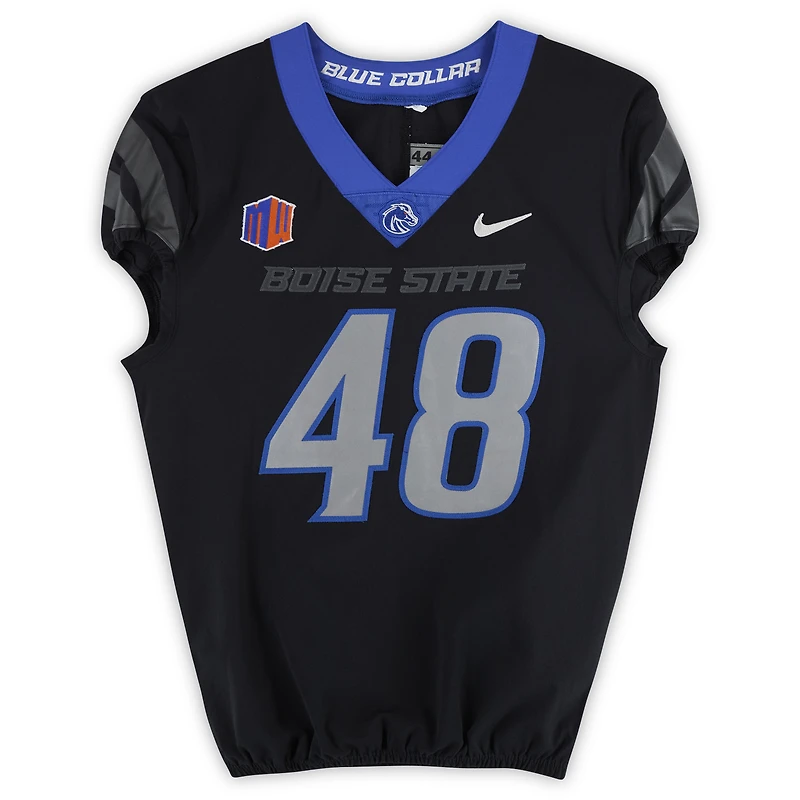 Boise State Broncos Team-Issued #48 Black Nike Jersey from the Football Program - Size 44
