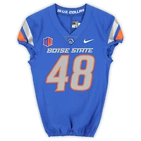 Boise State Broncos Team-Issued #48 Royal Nike Jersey from the Football Program - Size 38