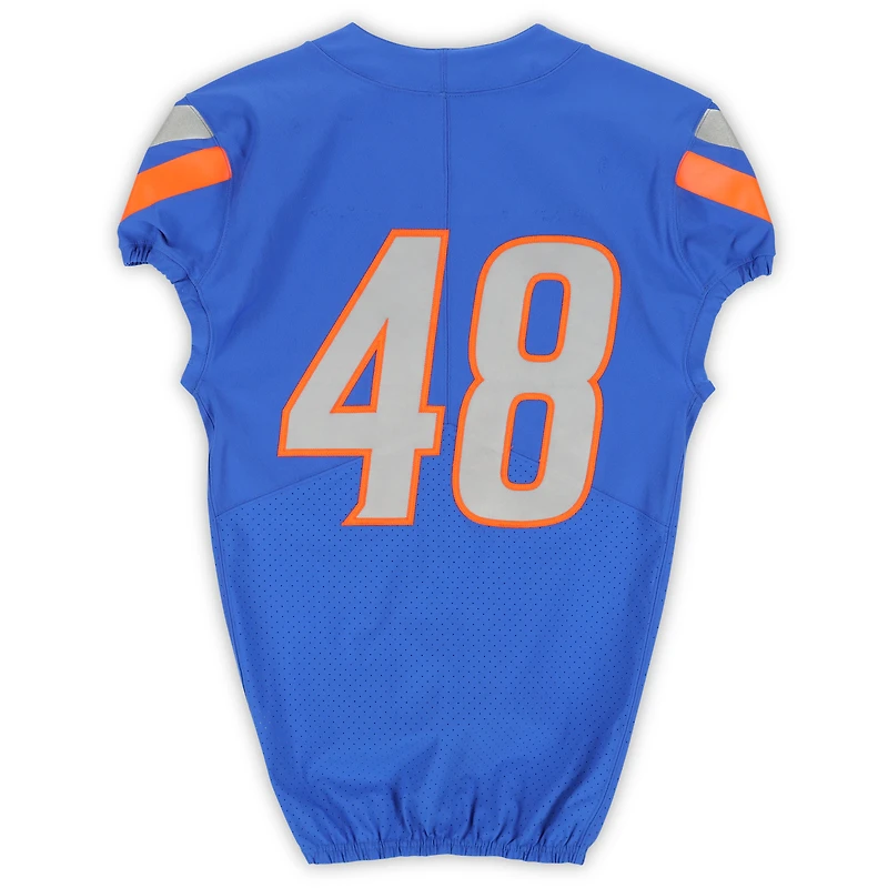 Boise State Broncos Team-Issued #48 Royal Nike Jersey from the Football Program - Size 38