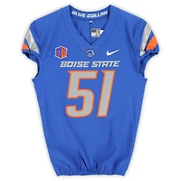 Boise State Broncos Team-Issued #51 Royal Nike Jersey from the Football Program - Size 42