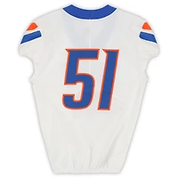 Boise State Broncos Team-Issued #51 White Nike Jersey from the Football Program - Size 42