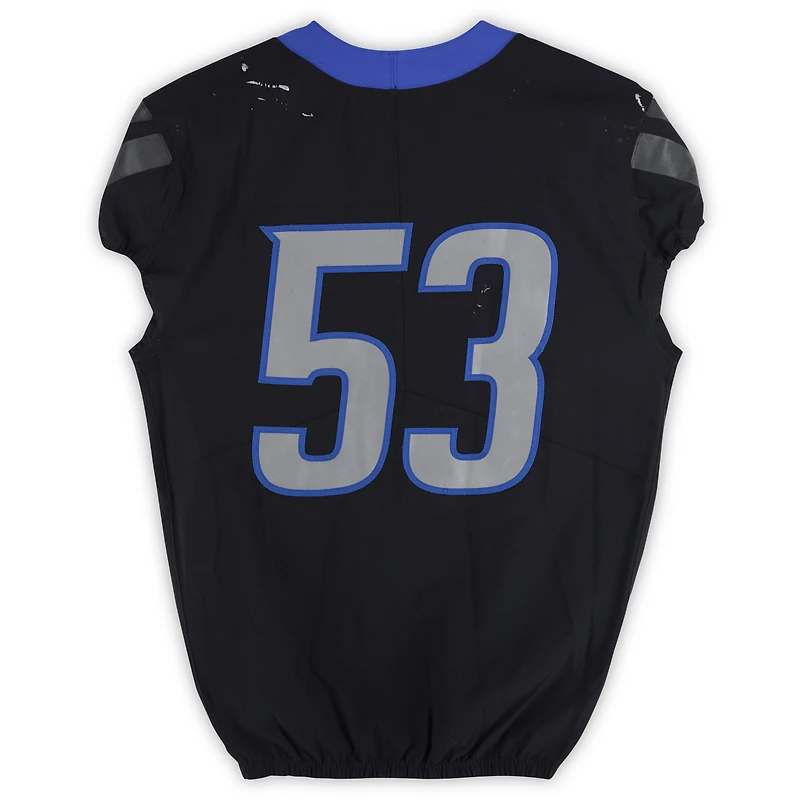 Boise State Broncos Team-Issued #53 Black Nike Jersey from the Football Program - Size 44