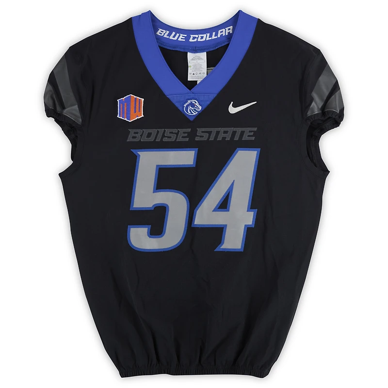 Boise State Broncos Team-Issued #54 Black Nike Jersey from the Football Program - Size 44