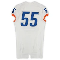 Boise State Broncos Team-Issued #55 White Nike Jersey from the 2015-23 NCAA Football Seasons - Size 46+4
