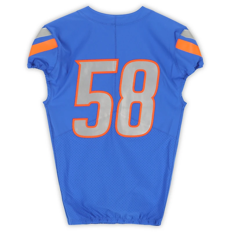 Boise State Broncos Team-Issued #58 Royal Nike Jersey from the Football Program - Size 40