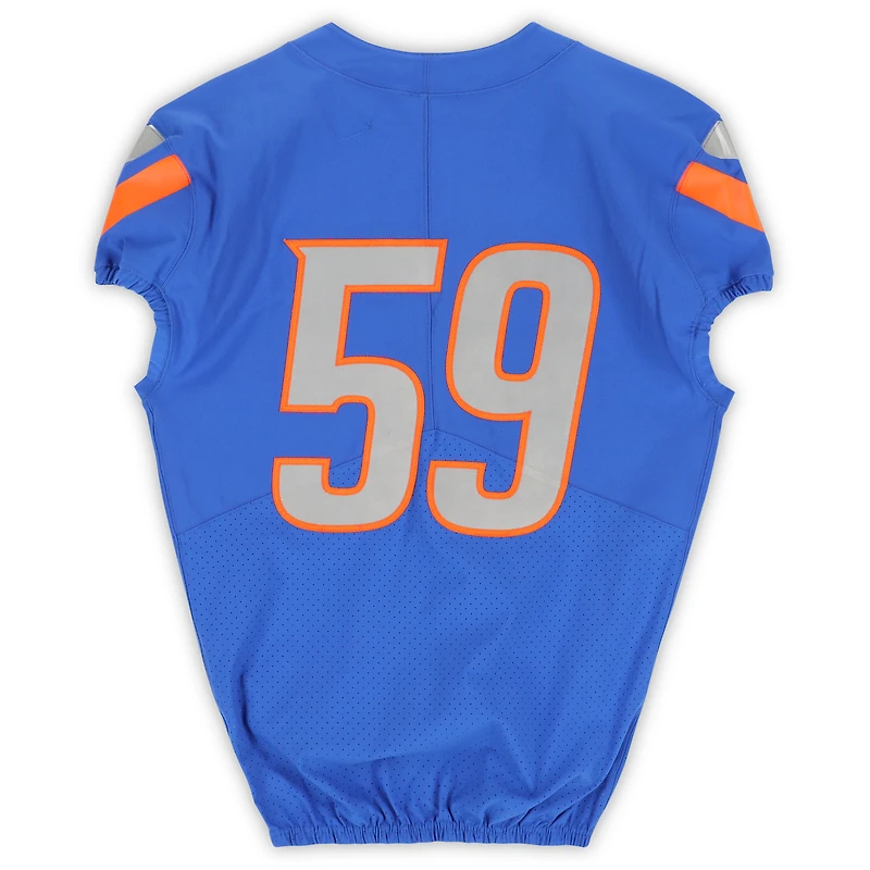 Boise State Broncos Team-Issued #59 Royal Nike Jersey from the Football Program - Size 44