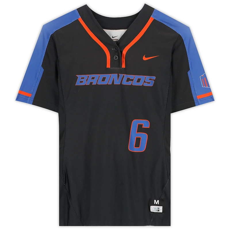 Boise State Broncos Team-Issued #6 Jersey from the Softball Program