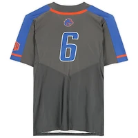 Boise State Broncos Team-Issued #6 Gray Jersey from the Softball Program - Size M