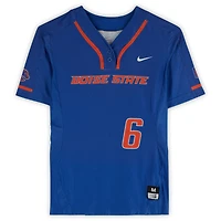 Boise State Broncos Team-Issued #6 Royal Jersey from the Softball Program - Size M