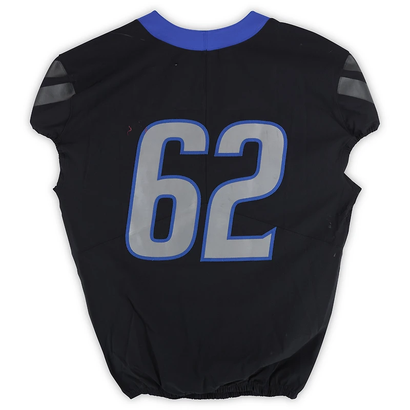 Boise State Broncos Team-Issued #62 Black Nike Jersey from the Football Program - Size 48