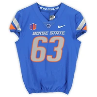 Boise State Broncos Team-Issued #63 Royal Nike Jersey from the Football Program - Size 44