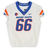 Boise State Broncos Team-Issued #66 White Nike Jersey from the Football Program - Size 48