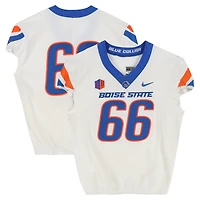 Boise State Broncos Team-Issued #66 White Nike Jersey from the Football Program - Size 48