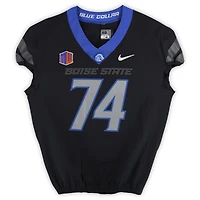 Boise State Broncos Team-Issued #74 Black Nike Jersey from the Football Program - Size 48