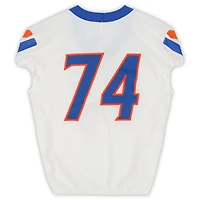 Boise State Broncos Team-Issued #74 White Nike Jersey from the Football Program - Size 48