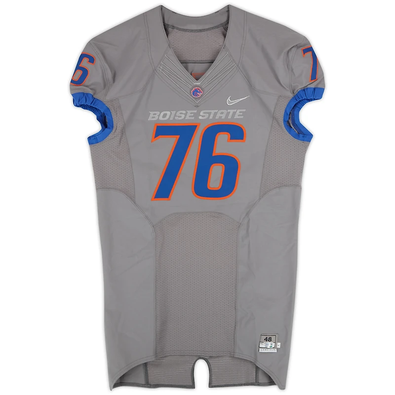 Boise State Broncos Team-Issued #75 Gray Nike Jersey from the Football Program - Size 48+4