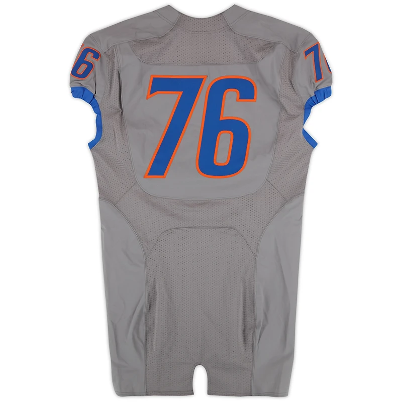 Boise State Broncos Team-Issued #75 Gray Nike Jersey from the Football Program - Size 48+4