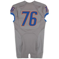 Boise State Broncos Team-Issued #75 Gray Nike Jersey from the Football Program - Size 48+4