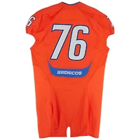 Boise State Broncos Team-Issued #76 Orange Nike Jersey from the 2009-12 NCAA Football Seasons - Size 48+4