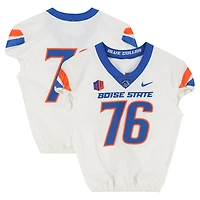 Boise State Broncos Team-Issued #76 White Nike Jersey from the Football Program - Size 48